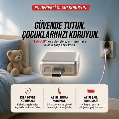 SafeVolt™  Type-C 140W Akıllı Şarj Koruyucu
